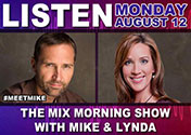 Mike & Lynda on the MIX Morning Show