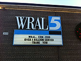WRAL sign