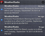 Weather Radio Alert