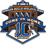 Durham Bulls 10th Anniversary logo