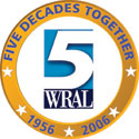 WRAL 50th logo