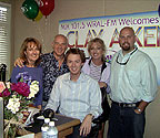 Clay AIken with the MIX morning crew