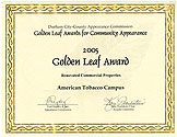 Golden Leaf Certificate