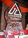Leadership Triangle ice sculpture