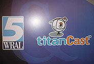 WRAL & Titancast logos