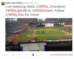 Live tweet of WRAL's 4K Ultra HD doc