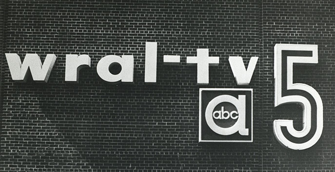 Retro WRAL-TV sign