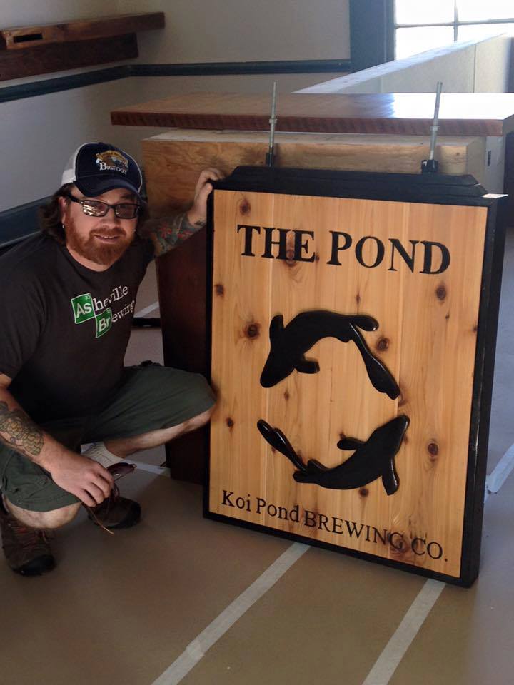 Eric Ghiloni, co-owner of Koi Pond Brewing Co
