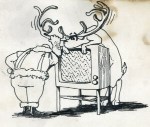 Christmas cartoon designed by Art Anderson