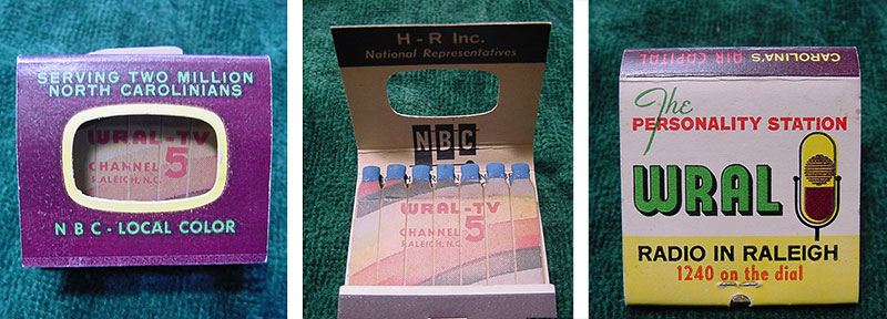 NBC WRAL matchbook