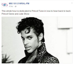 MIX 101.5 and Prince