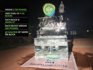 WRAL Rio ice sculpture