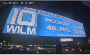 WILM Election Results billboards