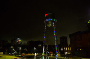 Rocky Mount Mills Tower Lighting