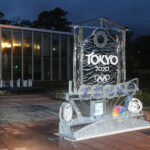 WRAL-TV's Tokyo 2020 Ice Sculpture