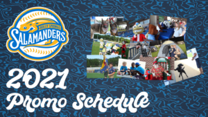 Holly Springs Salamanders 2021 Promo Schedule