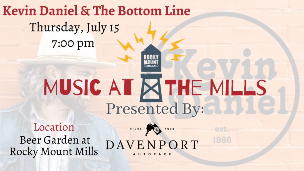 Music at the Mills: Kevin Daniel & The Bottom Line
