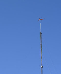 WRAL-FM antenna install