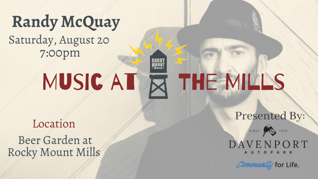 Music at the Mills:  Randy McQuay