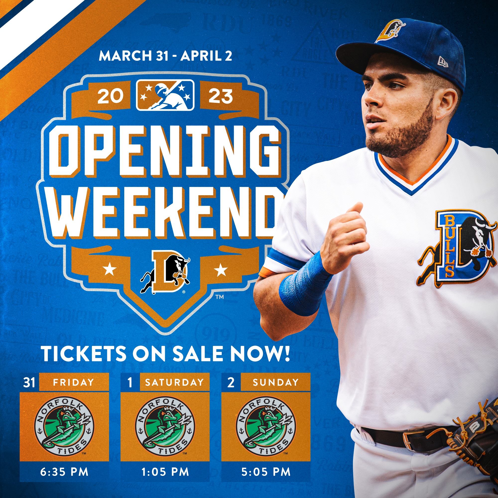 Durham Bulls Opening Weekend SingleGame Tickets Now on Sale Capitol