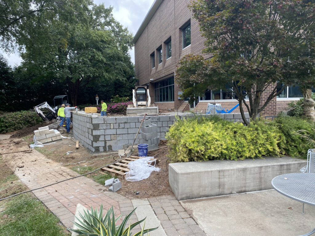 WRAL Gardens Weather set construction