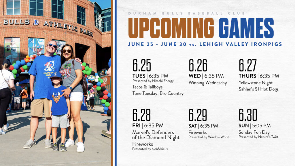 Durham Bulls 2024 Homestand