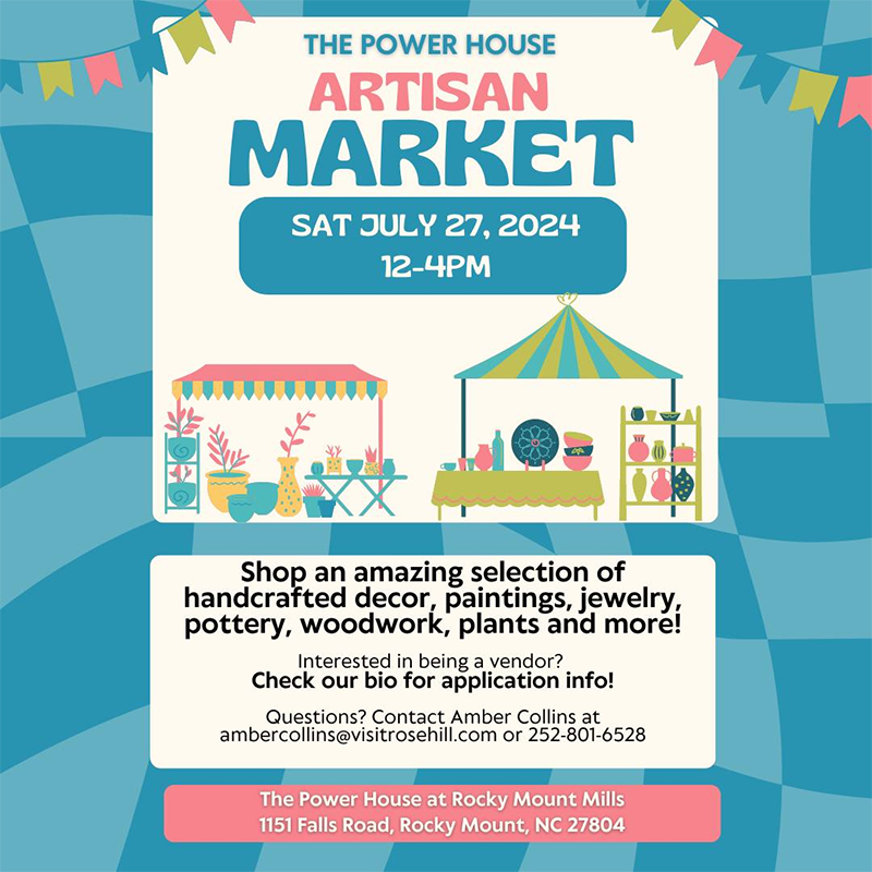 The Power House Artisan Market at Rocky Mount Mills